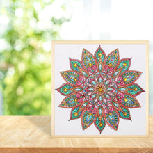 Load image into Gallery viewer, Mandala 30x30cm(canvas) beautiful special shaped drill diamond painting

