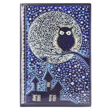 Load image into Gallery viewer, DIY Owl Special Shaped Diamond Painting 50 Pages A5 Sketchbook Drawing Book
