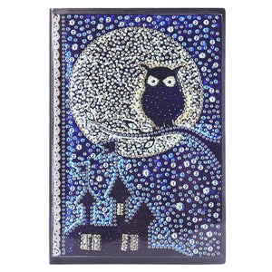 DIY Owl Special Shaped Diamond Painting 50 Pages A5 Sketchbook Drawing Book