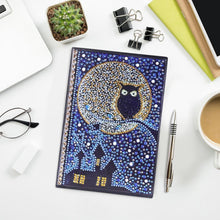 Load image into Gallery viewer, DIY Owl Special Shaped Diamond Painting 50 Pages A5 Sketchbook Drawing Book
