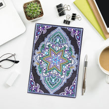 Load image into Gallery viewer, DIY Mandala Special Shaped Diamond Painting 50 Pages A5 Notebook Sketchbook
