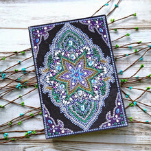 Load image into Gallery viewer, DIY Mandala Special Shaped Diamond Painting 50 Pages A5 Notebook Sketchbook
