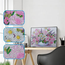 Load image into Gallery viewer, Flower 25x30cm(canvas) beautiful special shaped drill diamond painting
