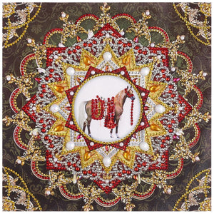 Mandala 30x30cm(canvas) beautiful special shaped drill diamond painting