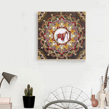 Load image into Gallery viewer, Mandala 30x30cm(canvas) beautiful special shaped drill diamond painting
