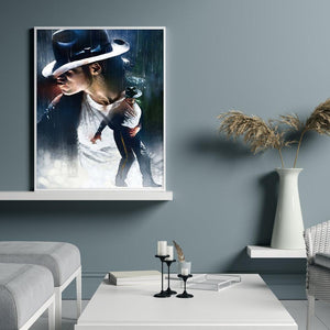 Michael Jackson 30x40cm(canvas) full round drill diamond painting
