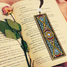 Load image into Gallery viewer, DIY Special Shaped Diamond Painting Creative Leather Tassel Bookmark Gift
