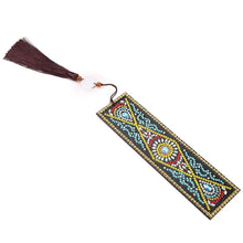 Load image into Gallery viewer, DIY Special Shaped Diamond Painting Creative Leather Tassel Bookmark Gift

