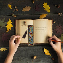 Load image into Gallery viewer, DIY Special Shaped Diamond Painting Creative Leather Tassel Bookmark Gift

