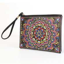 Load image into Gallery viewer, DIY Mandala Special Shaped Diamond Painting Wristlet Wallet Zipper Clutch
