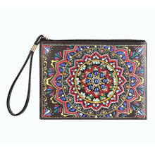 Load image into Gallery viewer, DIY Mandala Special Shaped Diamond Painting Wristlet Wallet Zipper Clutch
