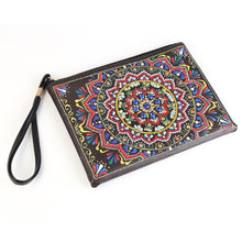 Load image into Gallery viewer, DIY Mandala Special Shaped Diamond Painting Wristlet Wallet Zipper Clutch
