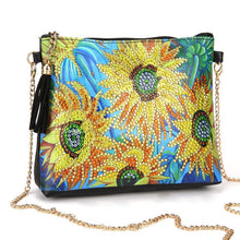 Load image into Gallery viewer, DIY Sunflower Special Shaped Diamond Painting Leather Chain Shoulder Bags

