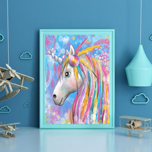 Load image into Gallery viewer, Unicorn 30x40cm(canvas) full round drill diamond painting
