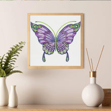 Load image into Gallery viewer, Butterfly 30x30cm(canvas) beautiful special shaped drill diamond painting
