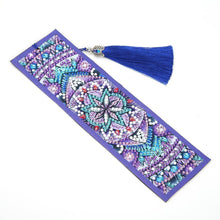Load image into Gallery viewer, DIY Special Shaped Diamond Painting Creative Leather Tassel Bookmark Gift
