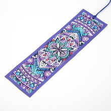 Load image into Gallery viewer, DIY Special Shaped Diamond Painting Creative Leather Tassel Bookmark Gift
