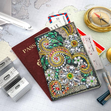 Load image into Gallery viewer, DIY Special Shaped Diamond Painting PU Leather Passport Protective Cover
