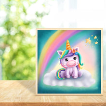 Load image into Gallery viewer, Unicorn 30x40cm(canvas) full round drill diamond painting
