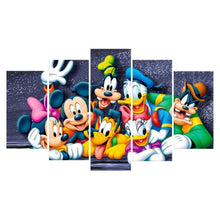 Load image into Gallery viewer, 5pcs Disney 95x45cm(canvas) full round drill diamond painting
