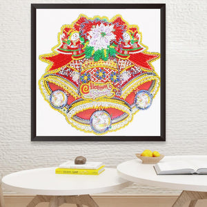 Christmas Bell 30x30cm(canvas) beautiful special shaped drill diamond painting