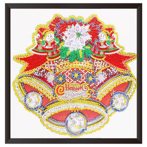 Christmas Bell 30x30cm(canvas) beautiful special shaped drill diamond painting
