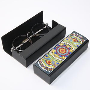 DIY Diamond Painting Sunglasses Case Portable Leather Glasses Storage Box