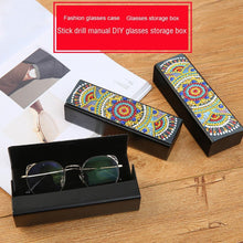 Load image into Gallery viewer, DIY Diamond Painting Sunglasses Case Portable Leather Glasses Storage Box
