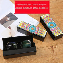 Load image into Gallery viewer, DIY Diamond Painting Eye Glasses Box Travel Leather Sunglasses Storage Case
