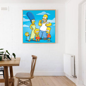 The Simpsons 30x30cm(canvas) full round drill diamond painting