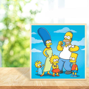 The Simpsons 30x30cm(canvas) full round drill diamond painting