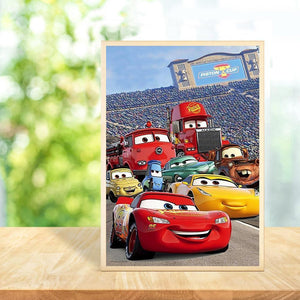 Cars 30x40cm(canvas) full round drill diamond painting