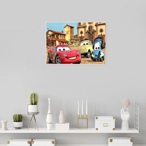 Cars 30x40cm(canvas) full round drill diamond painting