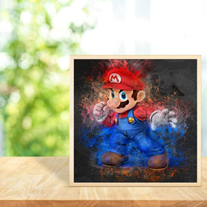 Mario 30x30cm(canvas) full round drill diamond painting