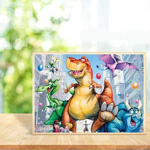Dinosaur 30x40cm(canvas) full round drill diamond painting