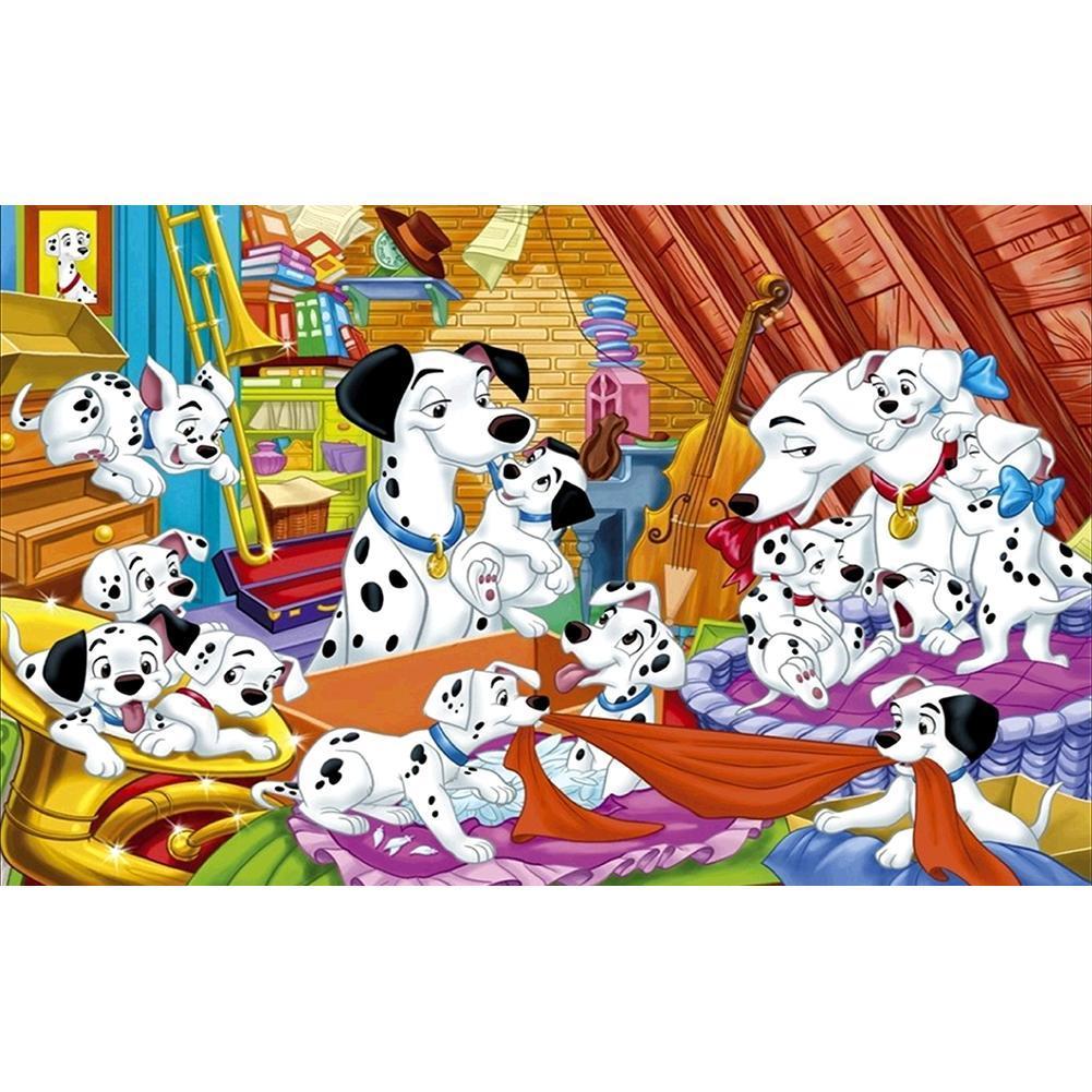 One Hundred and One Dalmatians 40x60cm(canvas) full round drill diamond painting
