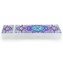 Load image into Gallery viewer, DIY Mandala Special Shaped Diamond Painting 2 Grids Pencil Case Storage Box
