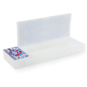 DIY Mandala Special Shaped Diamond Painting 2 Grids Pencil Case Storage Box