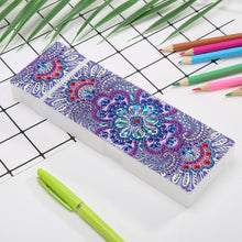 Load image into Gallery viewer, DIY Mandala Special Shaped Diamond Painting 2 Grids Pencil Case Storage Box

