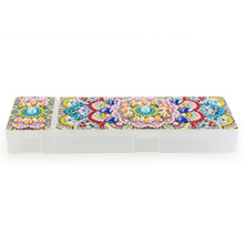 Load image into Gallery viewer, DIY Mandala Special Shaped Diamond Painting 2 Grids Students Pencil Box
