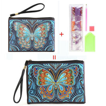 Load image into Gallery viewer, DIY Butterfly Special Shaped Diamond Painting Wristlet Clutch Women Wallet

