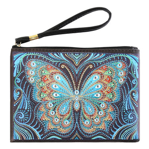 DIY Butterfly Special Shaped Diamond Painting Wristlet Clutch Women Wallet