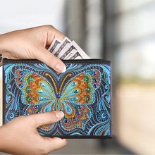 Load image into Gallery viewer, DIY Butterfly Special Shaped Diamond Painting Wristlet Clutch Women Wallet
