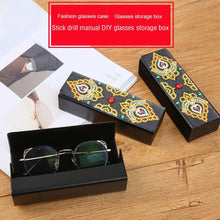 Load image into Gallery viewer, DIY Diamond Painting Eye Glasses Box Travel Leather Sunglasses Storage Case
