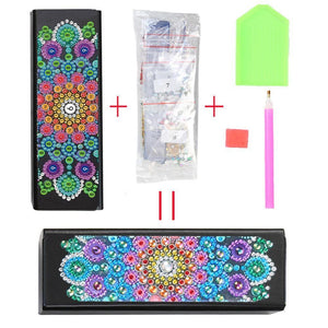 DIY Diamond Painting Leather Eye Glasses Box Travel Sunglasses Storage Case