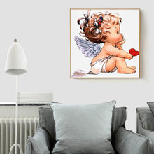 Load image into Gallery viewer, Baby Angle 30x30cm(canvas) full round drill diamond painting
