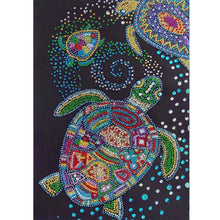Load image into Gallery viewer, Sea Turtle 30x40cm(canvas) beautiful special shaped drill diamond painting
