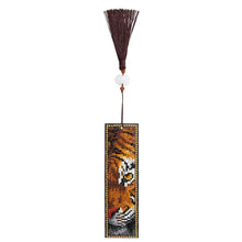 Load image into Gallery viewer, DIY Special Shaped Diamond Painting Leather Bookmark Tassel Book Marks Gift
