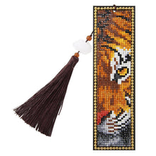 Load image into Gallery viewer, DIY Special Shaped Diamond Painting Leather Bookmark Tassel Book Marks Gift
