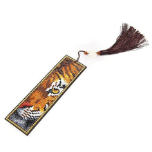 Load image into Gallery viewer, DIY Special Shaped Diamond Painting Leather Bookmark Tassel Book Marks Gift
